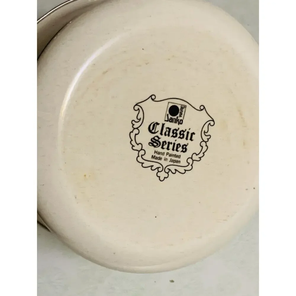 Sanko Ware Janko Classic Series 1 Quart Saucepan Vintage Japan Porcelain Enamel